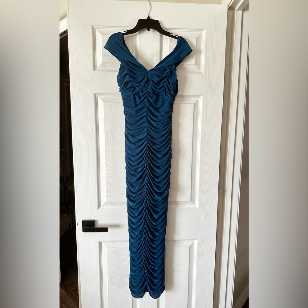 Reformation Ariadne Dress Peacock - Size 4 - Picture 2 of 3